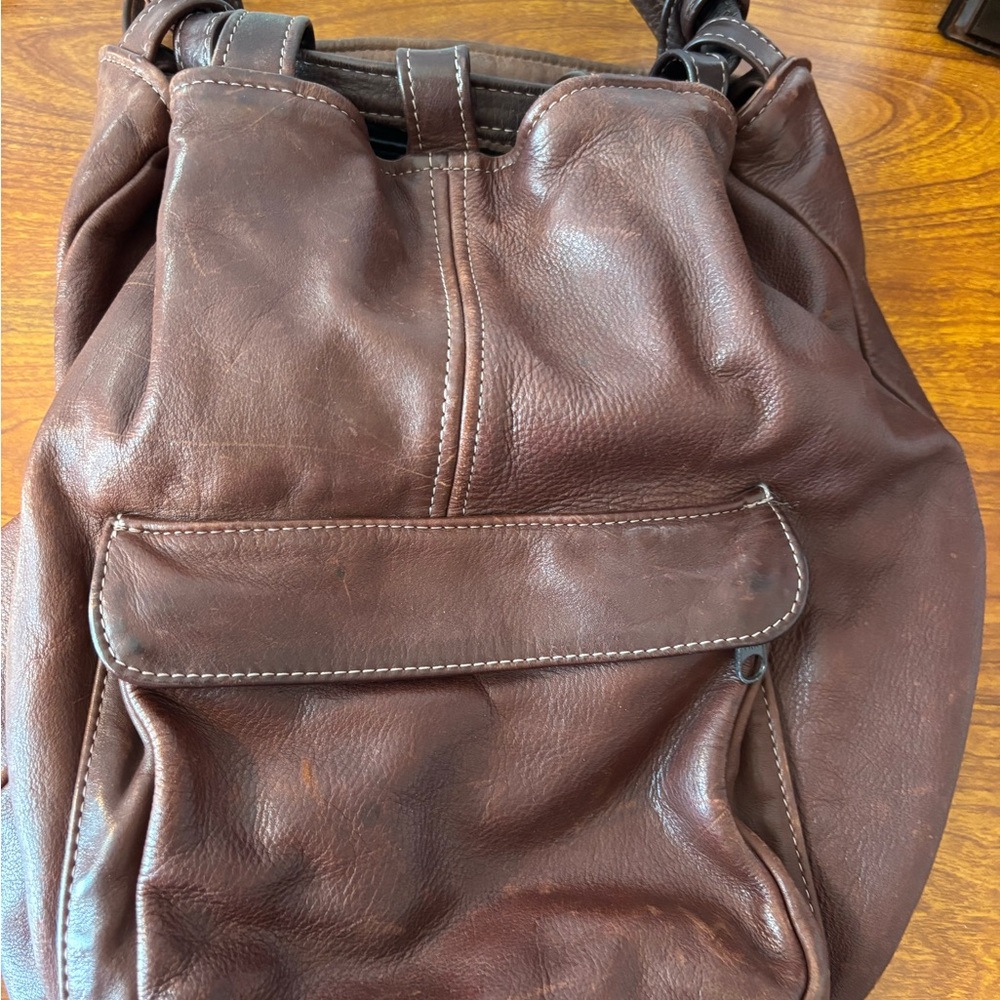 Handmade all leather purse